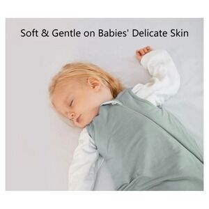 BubblePanda Bamboo Baby Sleep Bag Bundle Sage Green 1.0 TOG Size M L